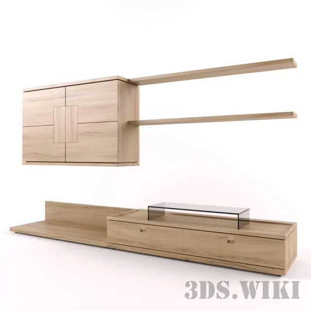 furniture - TV wall VOGLAUER V-VITA 3D Model
