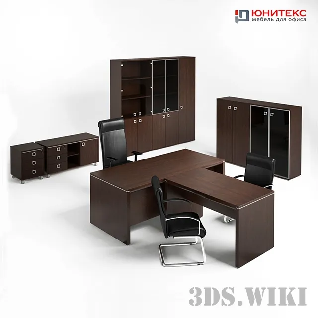 furniture - Unitex office furniture 3D Model