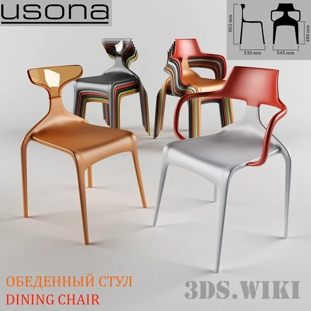 furniture - Usona dining chair 3D Model