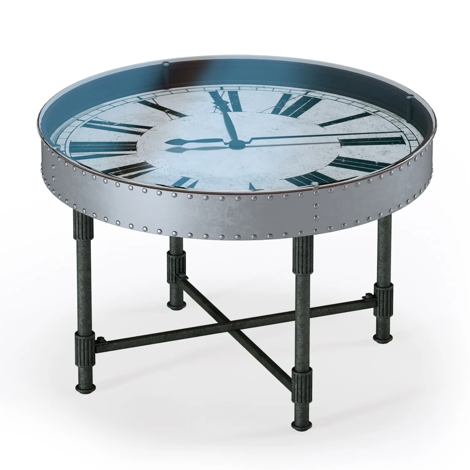 furniture - Uttermost 24321 Cassem Clock coffee table 3D Model