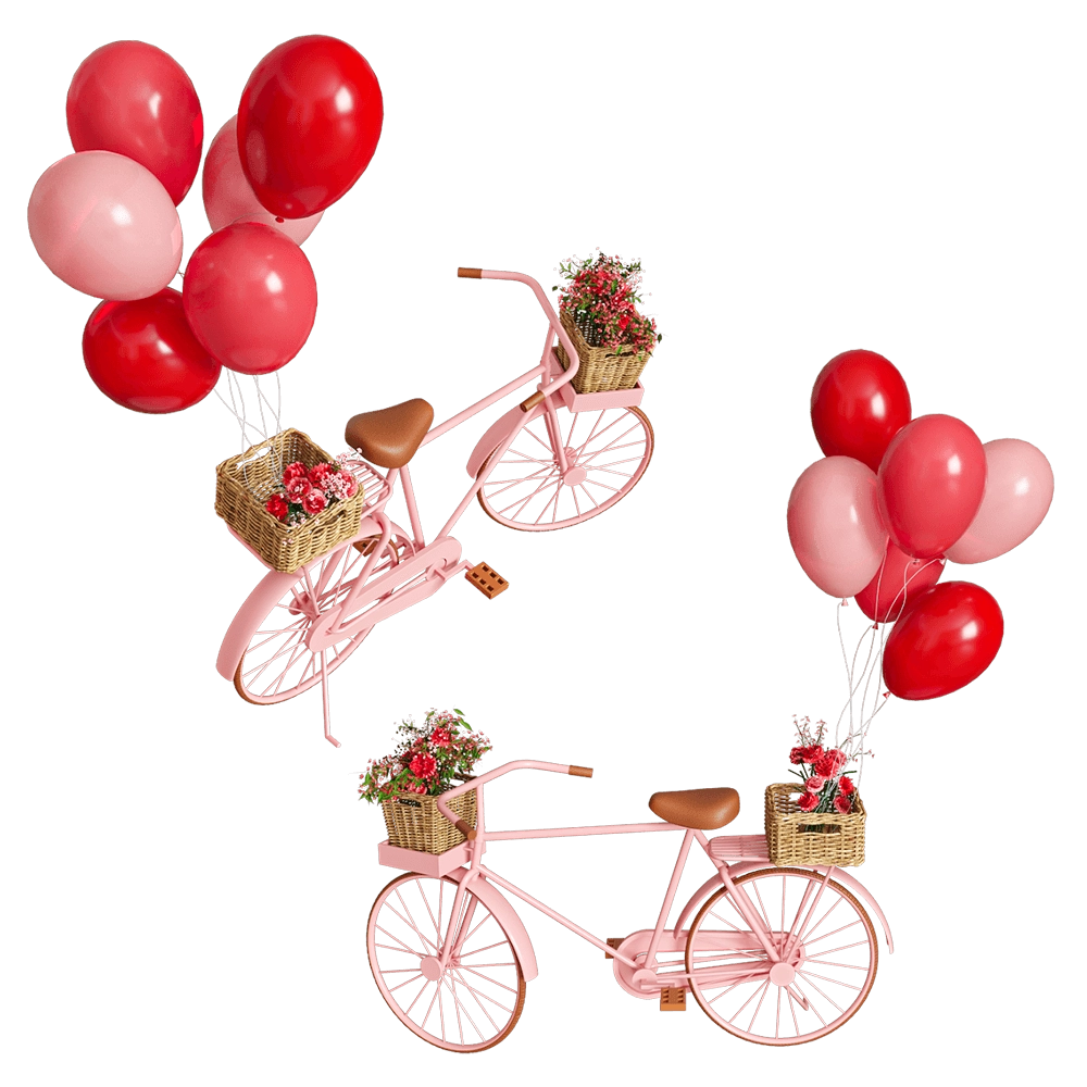 furniture - Valentine bicycle 3D Model