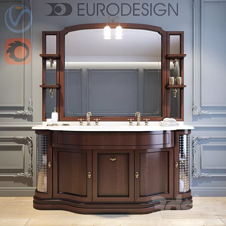 Furniture vannoy_Eurodesign_IL Borgo_Comp_6 3D Model