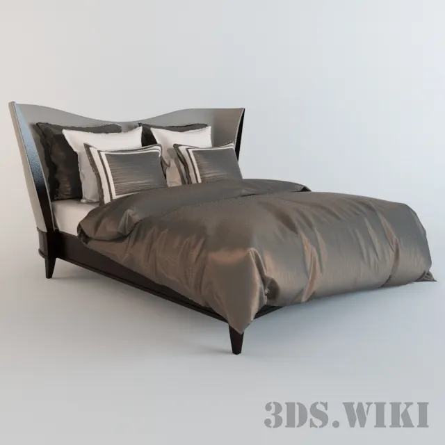 furniture - Vendome Selva Bed - Philipp Collection 3D Model
