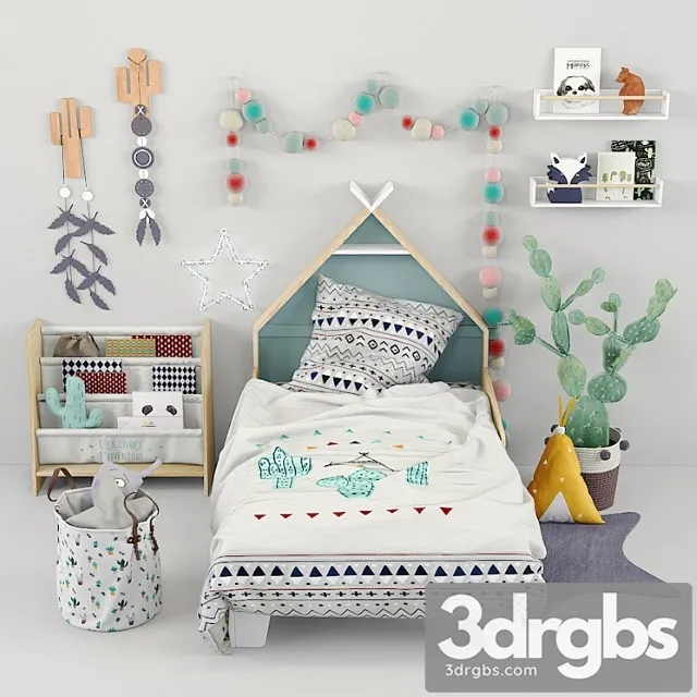 Furniture Vertbaudet 02 3D Model Free