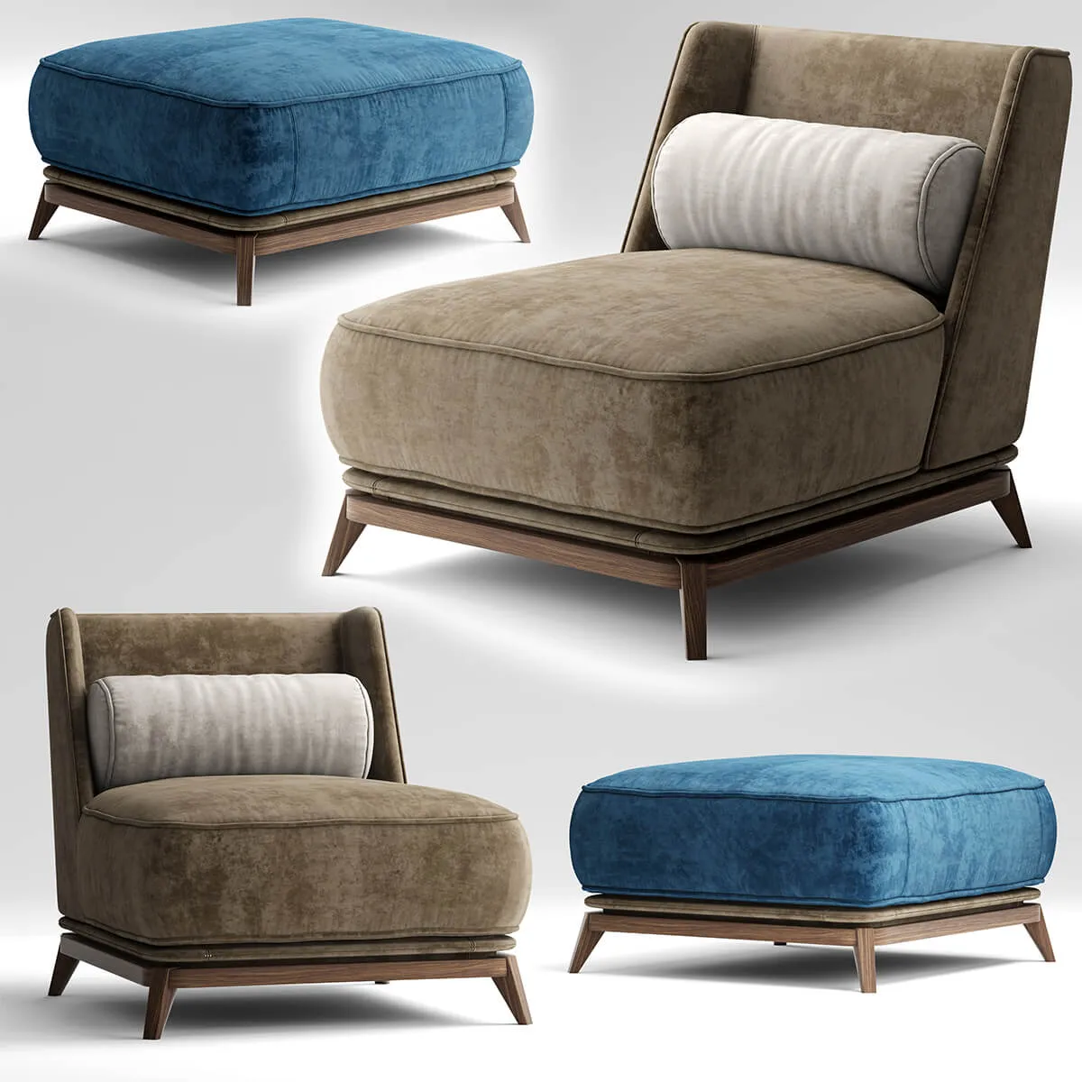 furniture - Vibieffe armchair 012 3D Model