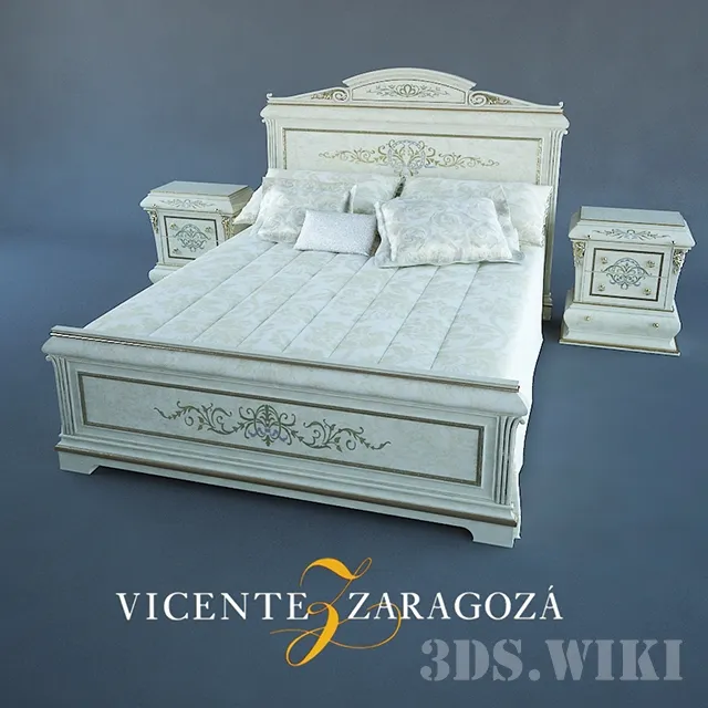furniture - Vicente Zaragoza Verona bed 3D Model