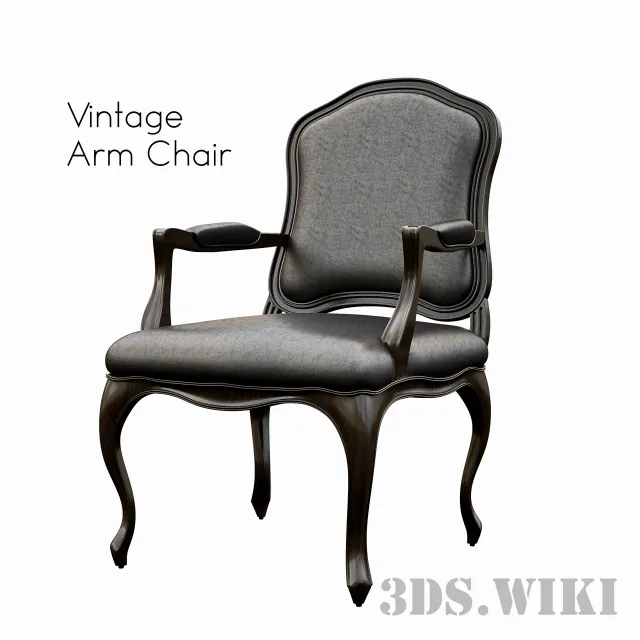 furniture - Vintage armchair 3D Model