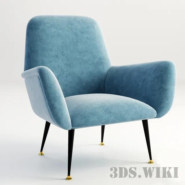 furniture - Vintage armchair 3D Model
