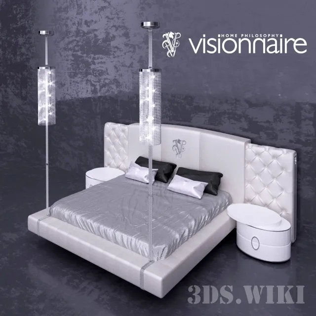 furniture - Visionnaire Beauforts Letto Bed - Ipe Cavalli 3D Model
