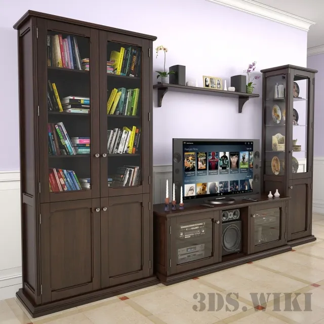furniture - Vista wardrobe for living room 3D Model