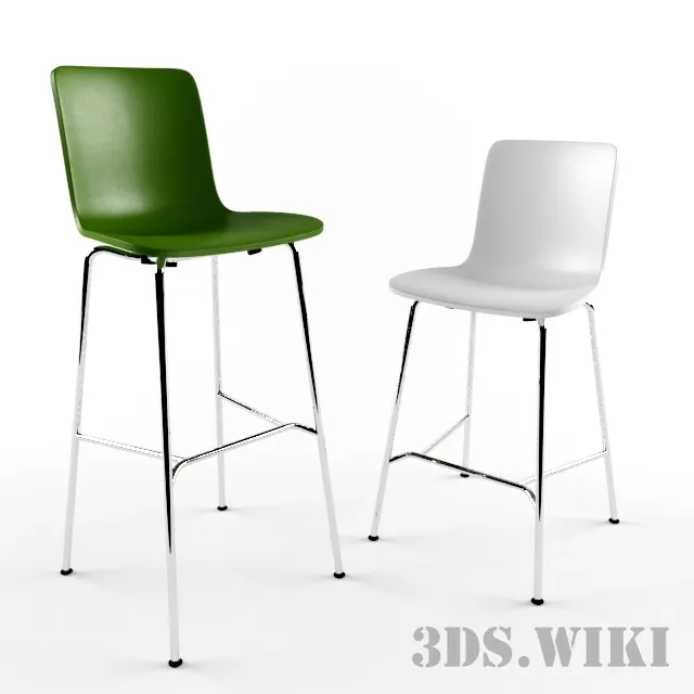 furniture - Vitra Hal High and Medium Chair 3D Model