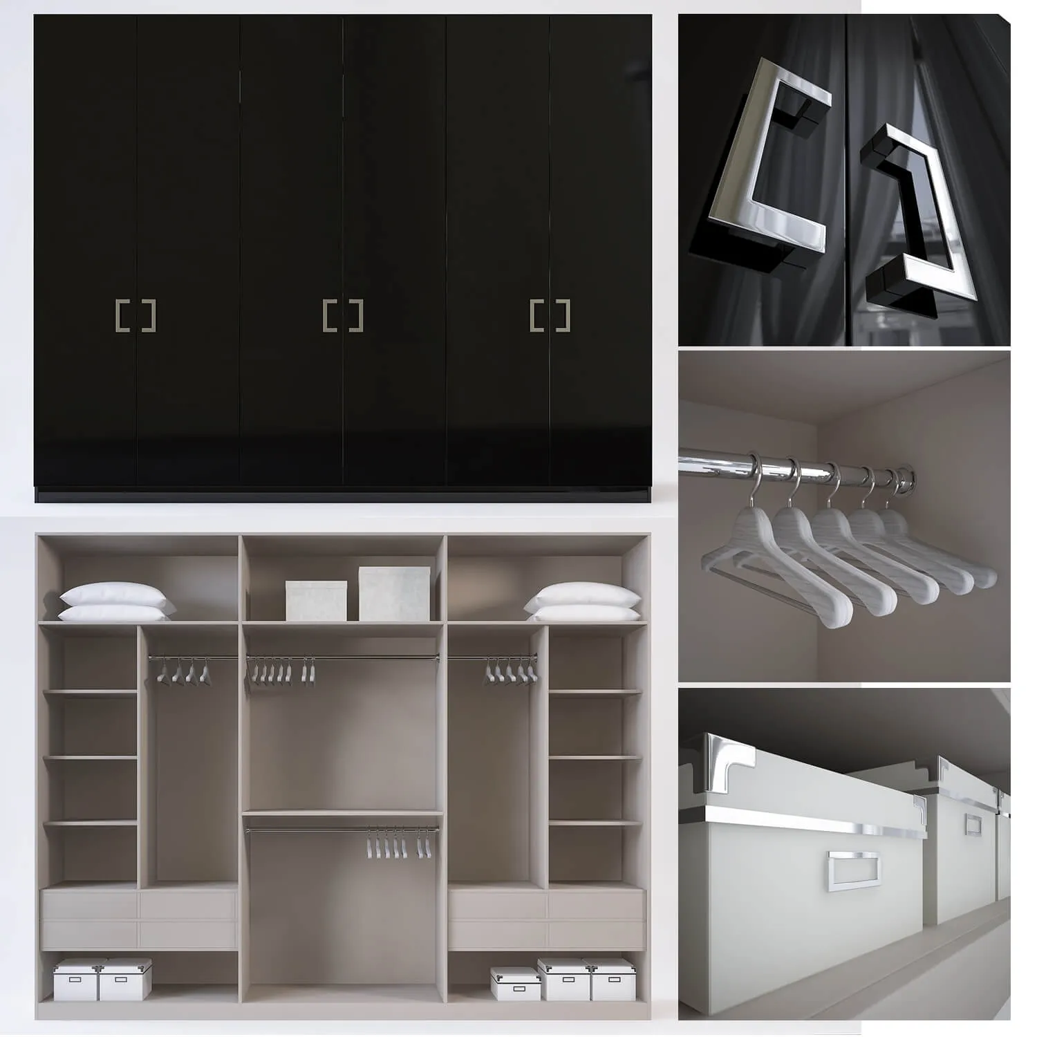 furniture - Wardrobe 25 3D Model