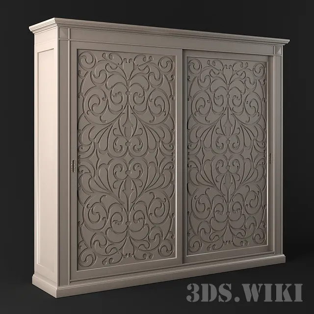 furniture - Wardrobe A57-25 171 Pregno - Bisanzio 3D Model