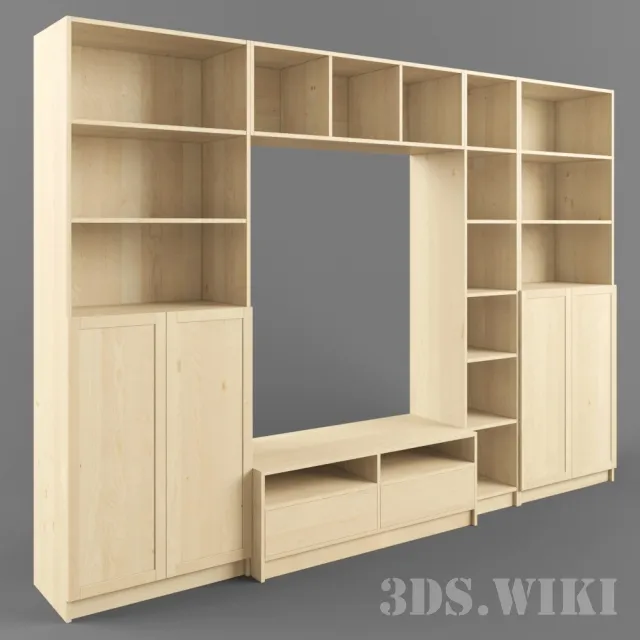 furniture - Wardrobe Billy series - IKEA Benno 3D Model