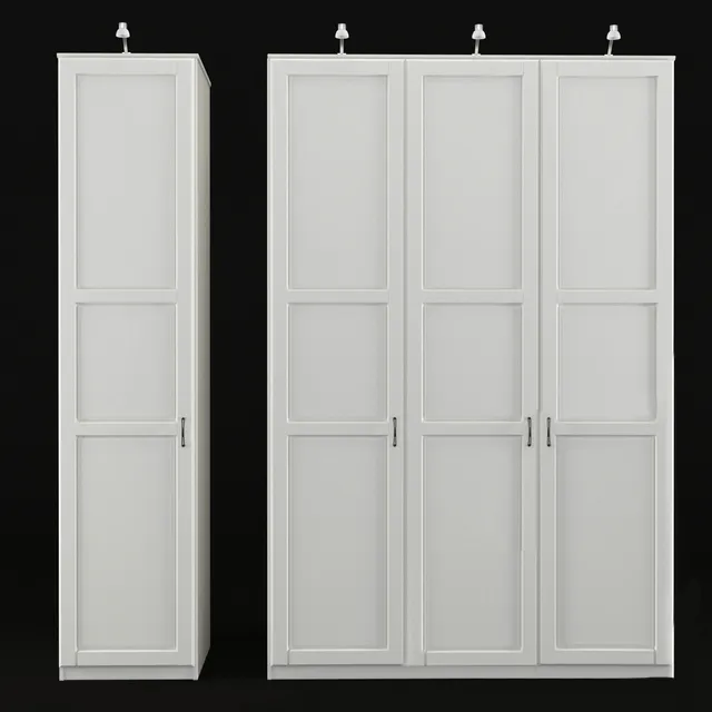 furniture - Wardrobe IKEA TISSEDAL 3D Model