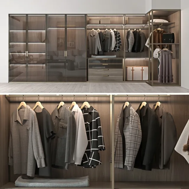 furniture - Wardrobe Molteni & C 3D Model