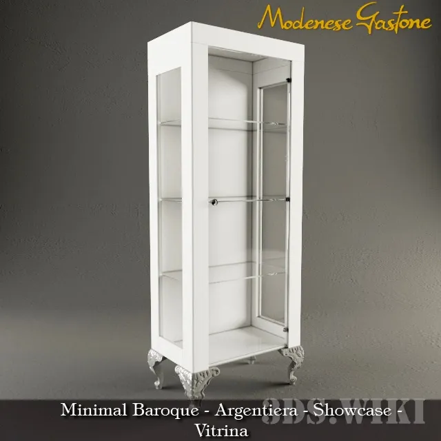 furniture - Wardrobe - Showcase Art. 42106 Argentiera 3D Model