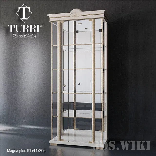 furniture - Wardrobe showcase Turri 3D Model