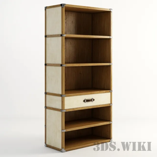 furniture - Wardrobe VELLUM TRUNK BOOKCASE MN2110 3D Model