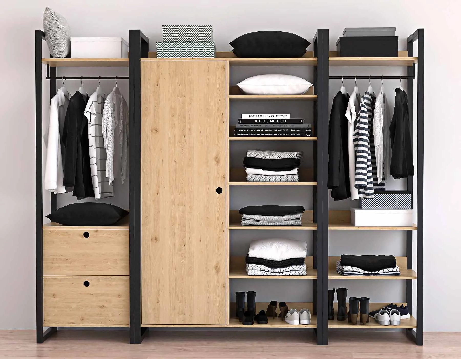 furniture - wardrobe woodmood 3D Model