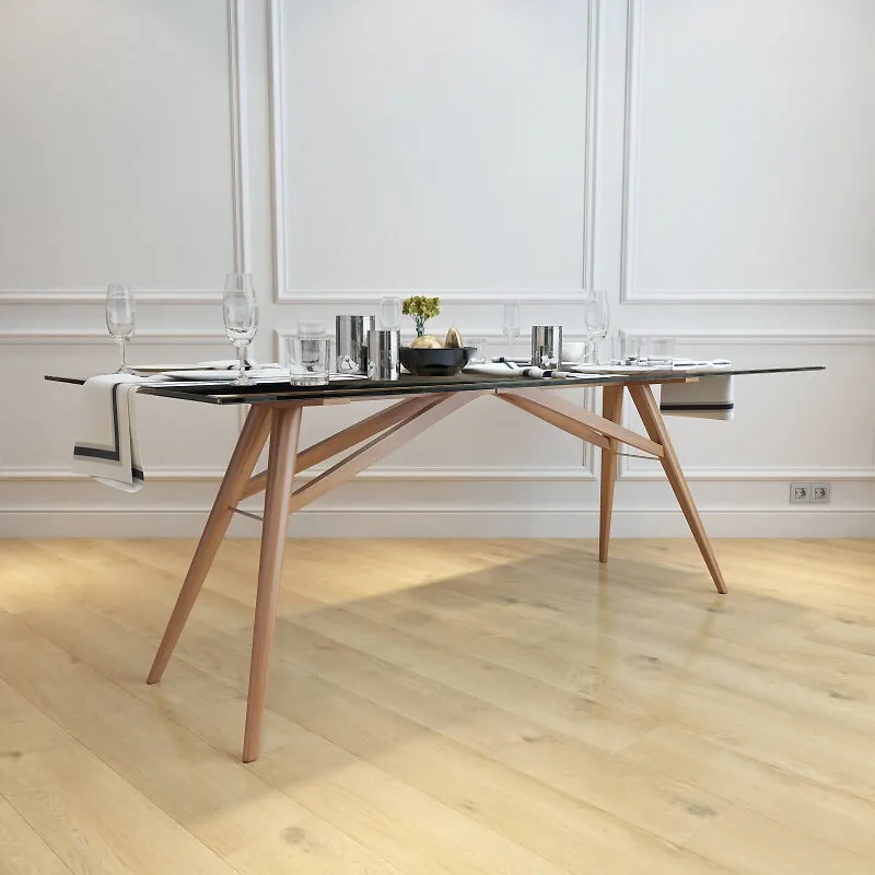 furniture - West elm-Jensen dining table 3D Model