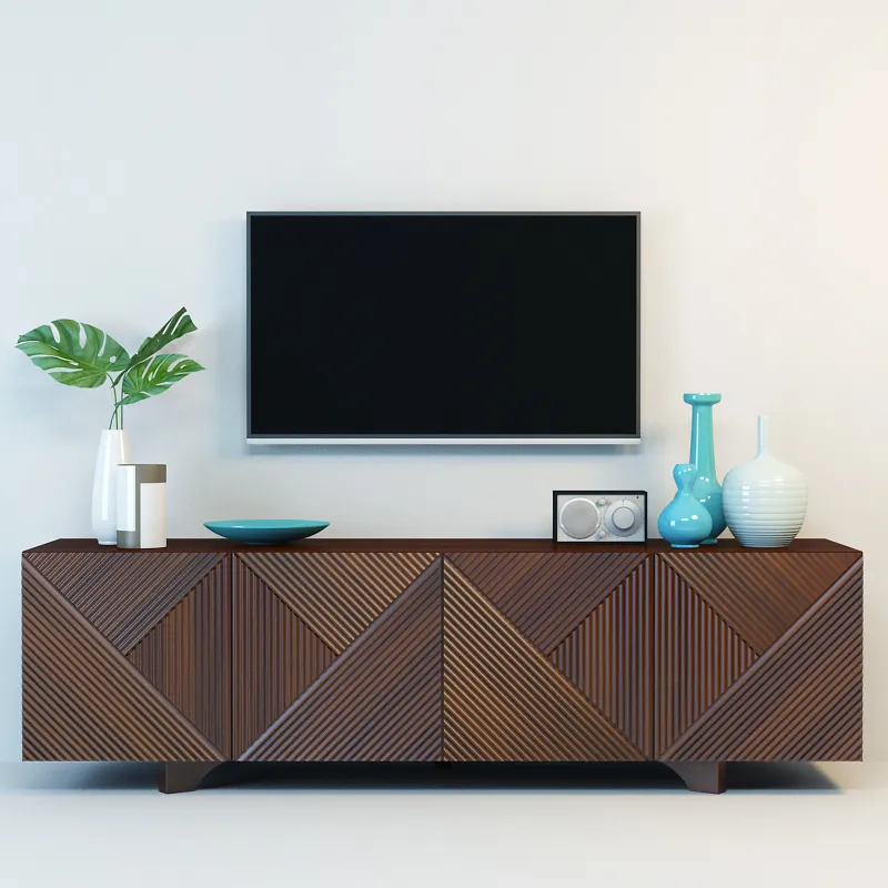 furniture - West Elm sideboard 005 3D Model
