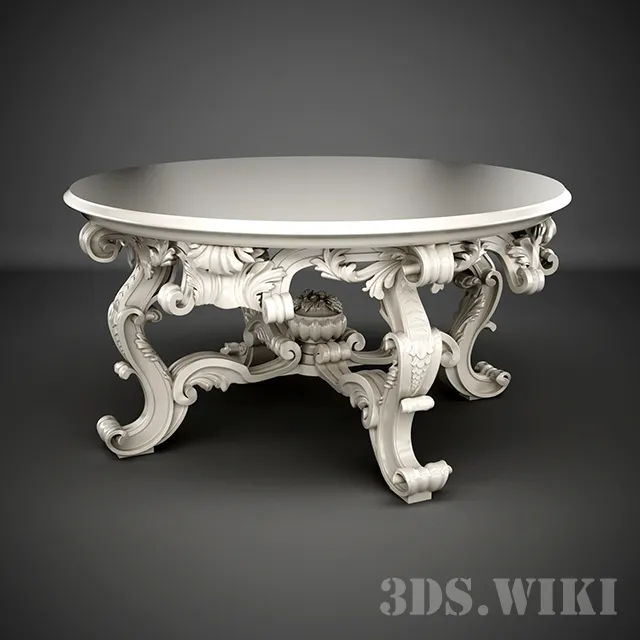 furniture - William Switzer Large Round Table 3D Model