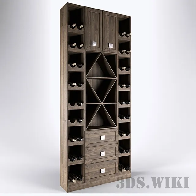 furniture - Wine cabinet 3D Model