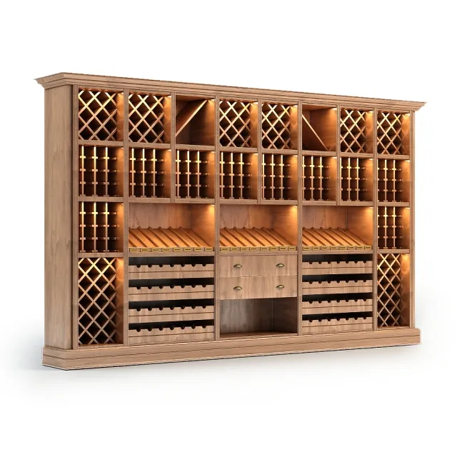 furniture - Wine Rack Store Wine Stand 3D Model