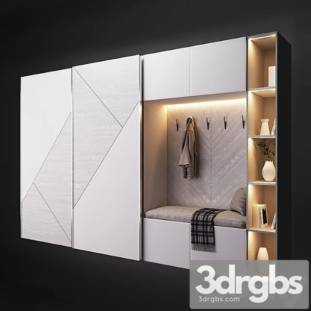 Furniture with cross wardrobe cross 3D Model Free