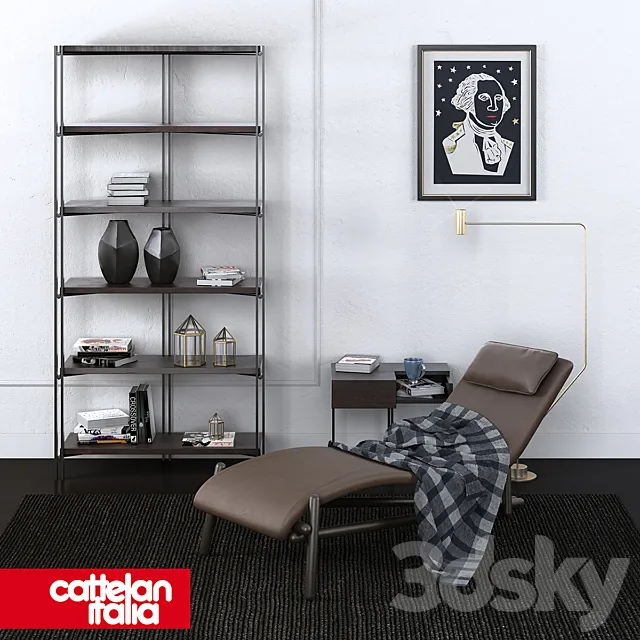 Furniture with decor - Cattelan Italia - Donovan Thor Hudson Dante 3D Model