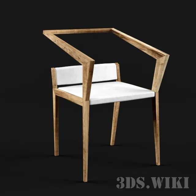 furniture - Wooden chair 3D Model