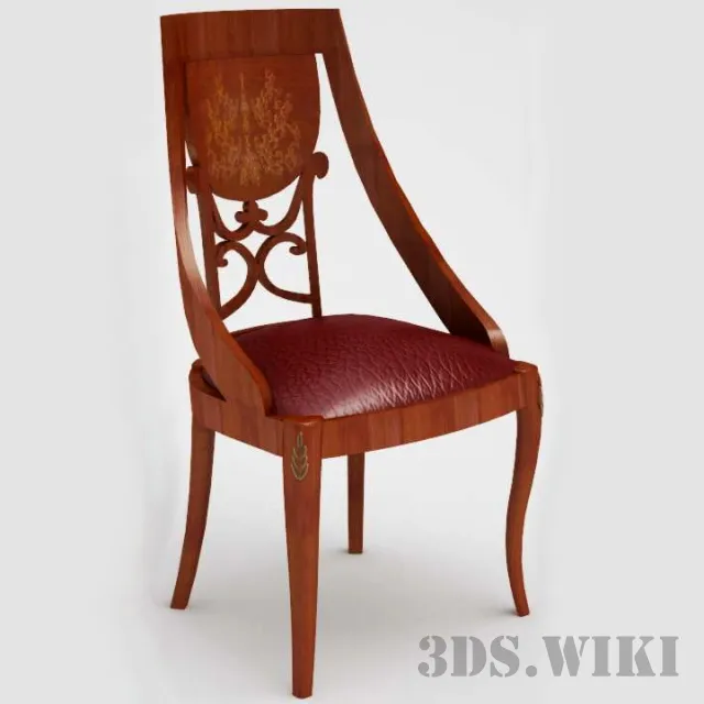 furniture - Wooden chair TREVI Grilli 3D Model