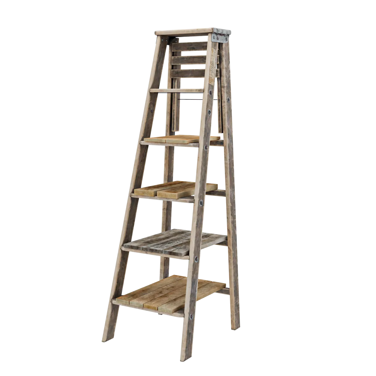 furniture - Wooden ladder 3D Model