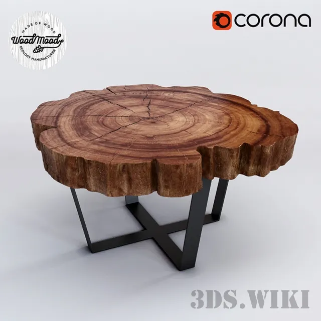furniture - WoodMood table 3D Model