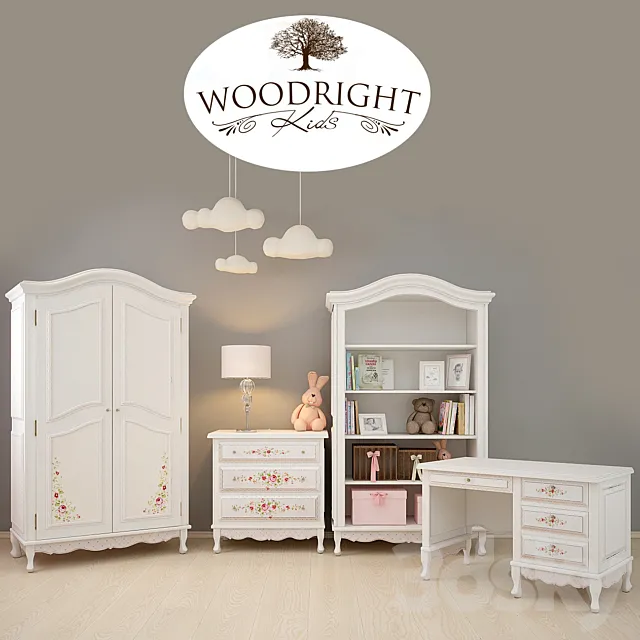 furniture Woodright Kids 3D Model