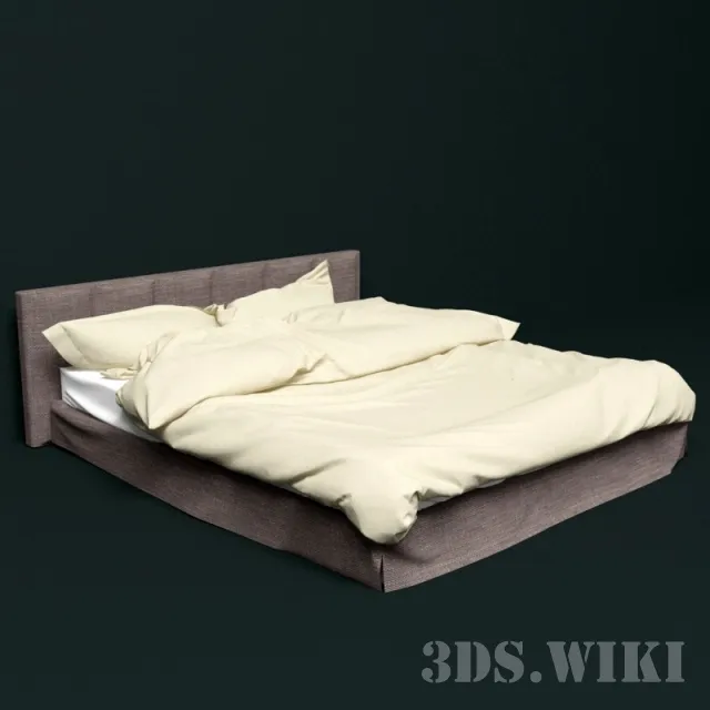 furniture - Woven Double Bed 3D Model