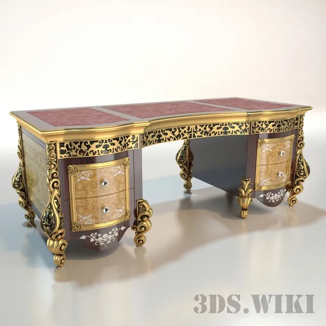 furniture - Writing desk A.R. ARREDAMENTI Royal Palace 518 3D Model