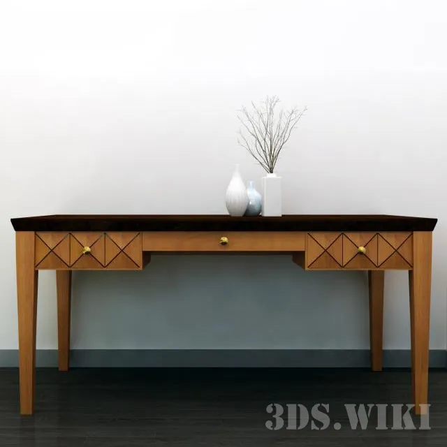 furniture - Writing desk E6180 Selva 3D Model