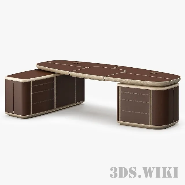furniture - Writing desk Giorgetti Tycoon 2 3D Model