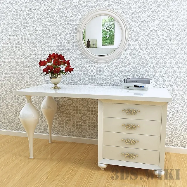 furniture - Writing desk PALERMO 3D Model