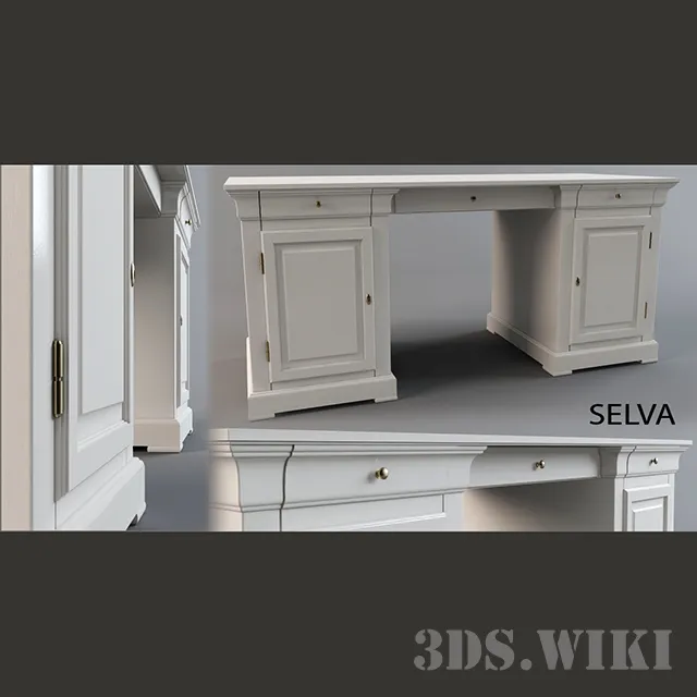 furniture - Writing desk Selva Epoca - S70 3D Model