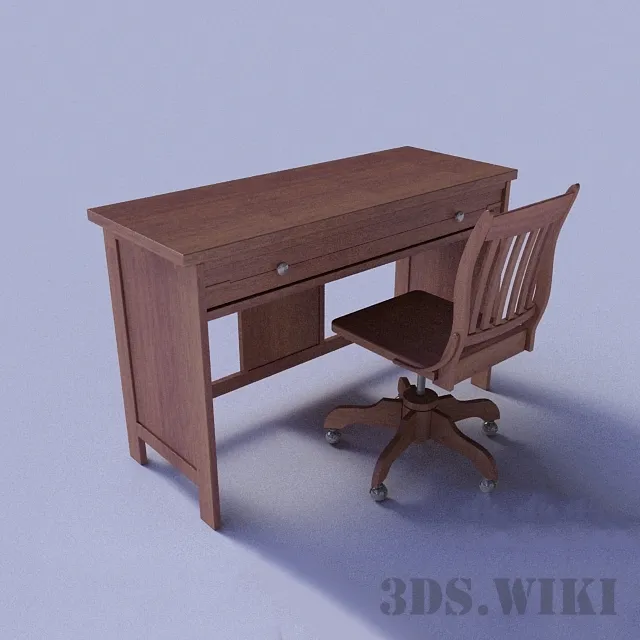 furniture - Youngamerica Desk - Base Camp 3D Model