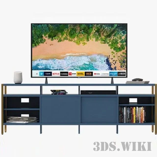 furniture - Zane Media Console 3D Model