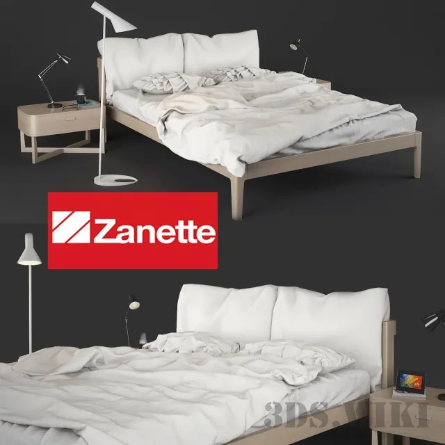 furniture - Zanette Milano bed 3D Model