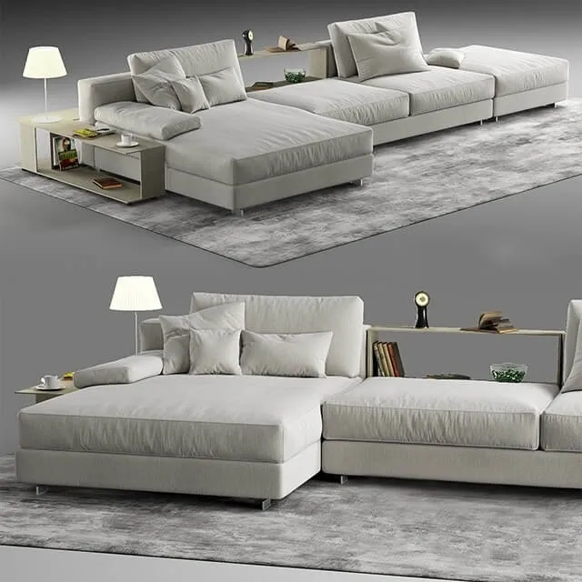 furniture - Zanotta scott modern sofa 3D Model