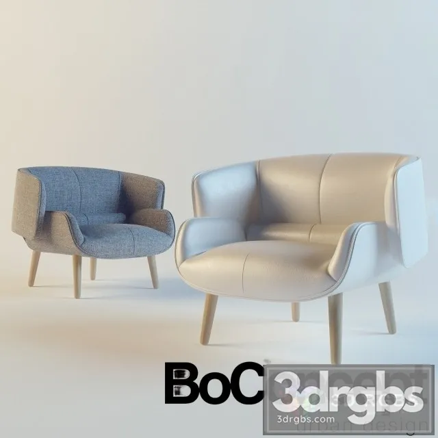 Fusion Boconcept Armchair 3D Model Free