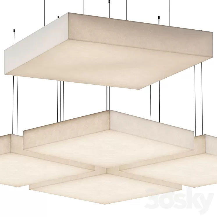 Fusuma lamp  LUX & NIX 3D Model