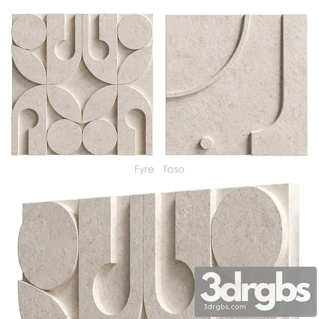 Fyre Taso Relef Crate Barrel 3D Model Free