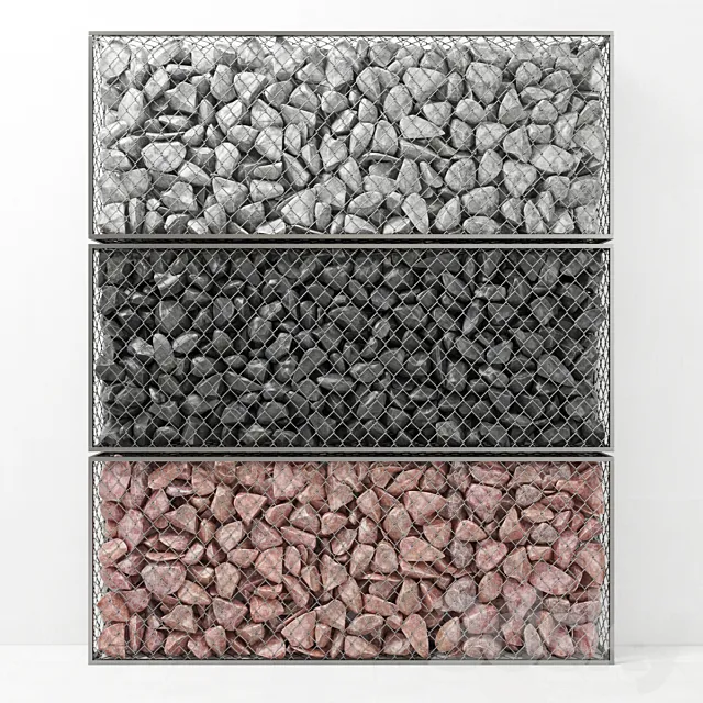 Gabion big rock stone _ Gabion big rock stone 3D Model